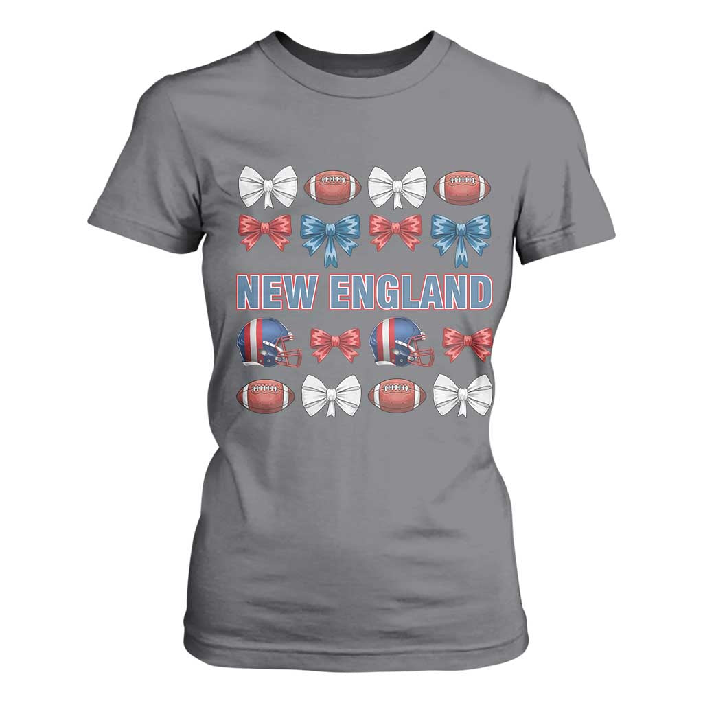 Coquette NE Football Fan T Shirt For Women Gift For Women TS12 Charcoal Print Your Wear