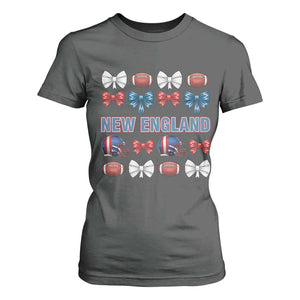Coquette NE Football Fan T Shirt For Women Gift For Women TS12 Dark Heather Print Your Wear