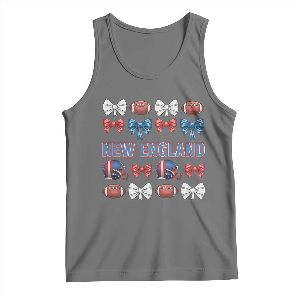 Coquette NE Football Fan Tank Top Gift For Women TS12 Black Heather Print Your Wear