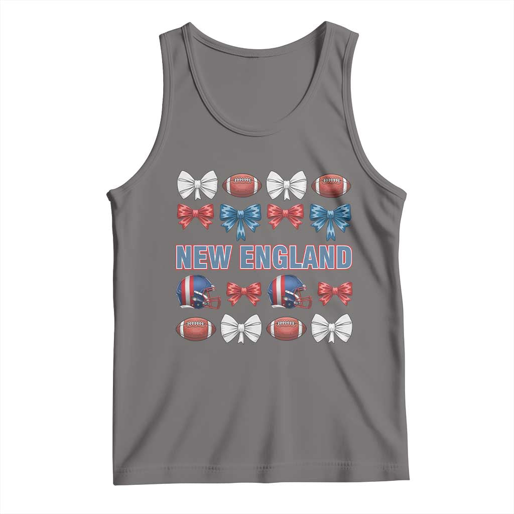 Coquette NE Football Fan Tank Top Gift For Women TS12 Deep Heather Print Your Wear