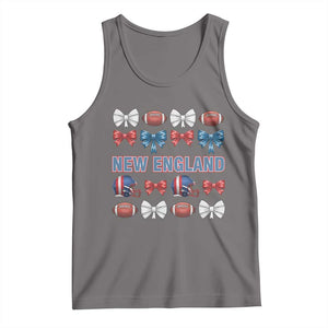 Coquette NE Football Fan Tank Top Gift For Women TS12 Deep Heather Print Your Wear