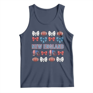 Coquette NE Football Fan Tank Top Gift For Women TS12 Navy Print Your Wear
