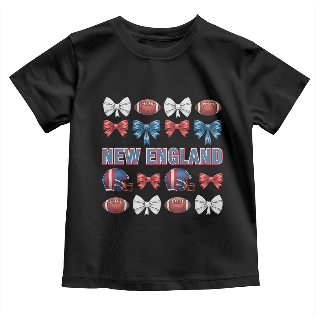 Coquette NE Football Fan Toddler T Shirt Gift For Women TS12 Black Print Your Wear