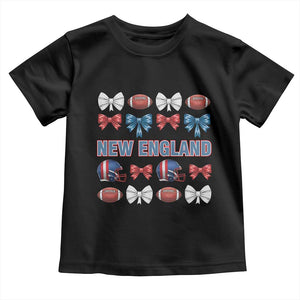 Coquette NE Football Fan Toddler T Shirt Gift For Women TS12 Black Print Your Wear