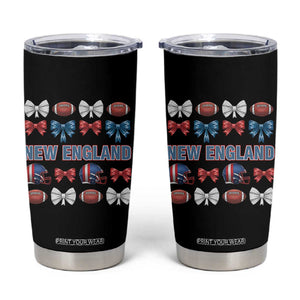 Coquette NE Football Fan Tumbler Cup Gift For Women TS12 Black Print Your Wear