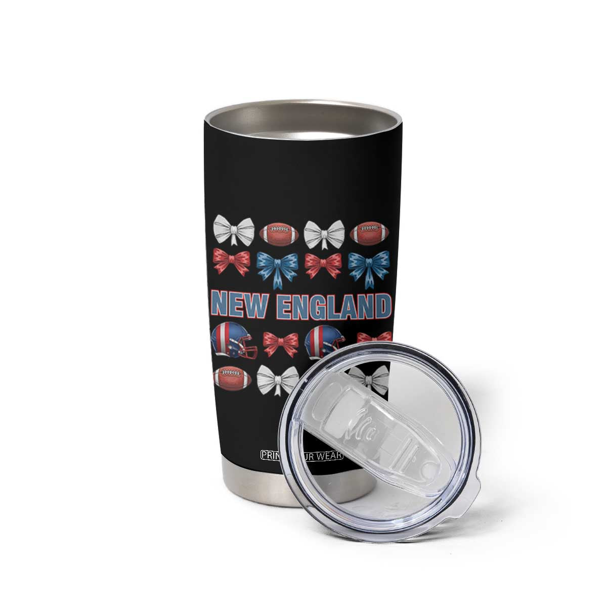 Coquette NE Football Fan Tumbler Cup Gift For Women TS12 Print Your Wear