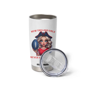 Funny East Coast Football Girl Fan Tumbler Cup NE Girls Never Miss Kickoff TS12 Print Your Wear
