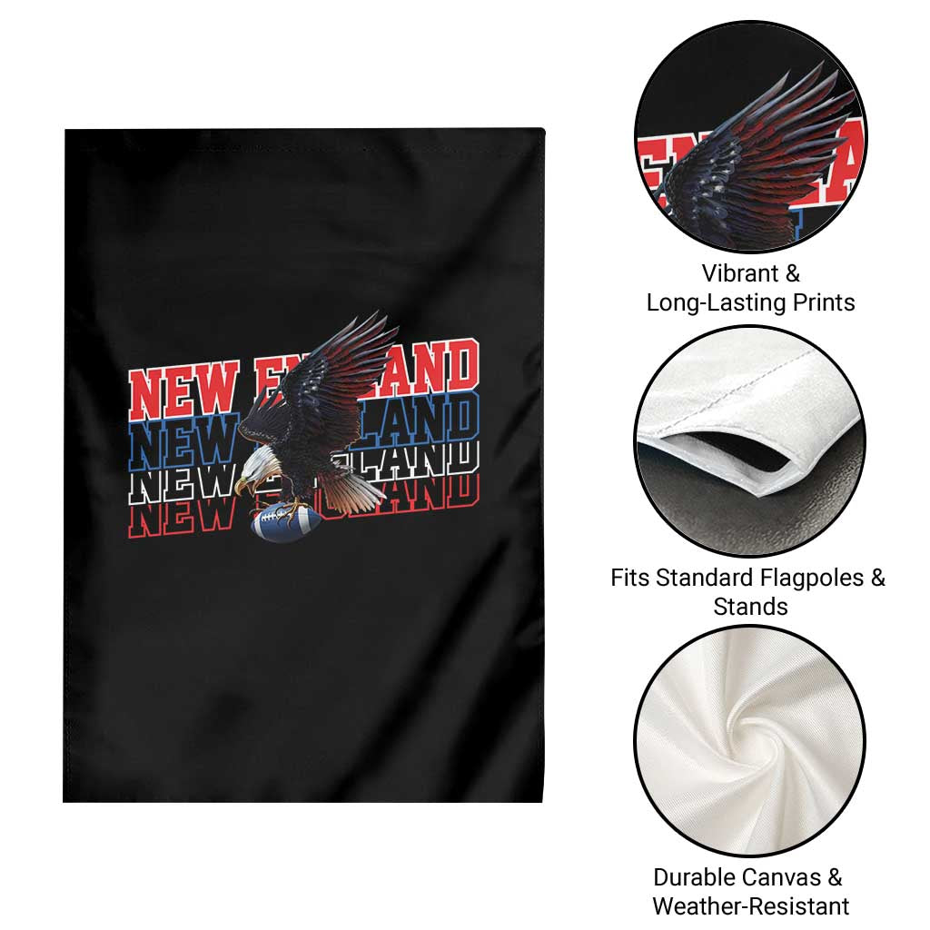Vintage NE Football Fan Garden Flag Game Day Lover Gift TS12 Print Your Wear