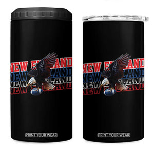 Vintage NE Football Fan 4 in 1 Can Cooler Tumbler Game Day Lover Gift TS12 One Size: 16 oz Black Print Your Wear