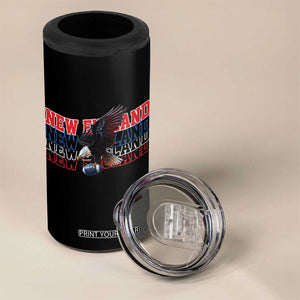 Vintage NE Football Fan 4 in 1 Can Cooler Tumbler Game Day Lover Gift TS12 Print Your Wear