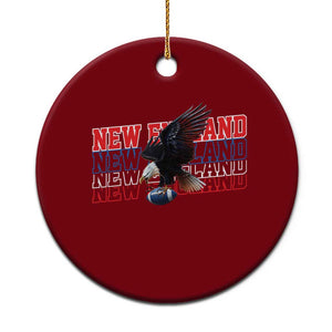 Vintage NE Football Fan Ceramic Ornament Game Day Lover Gift TS12 1pc Red Print Your Wear
