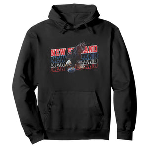 Vintage NE Football Fan Hoodie Game Day Lover Gift TS12 Black Print Your Wear