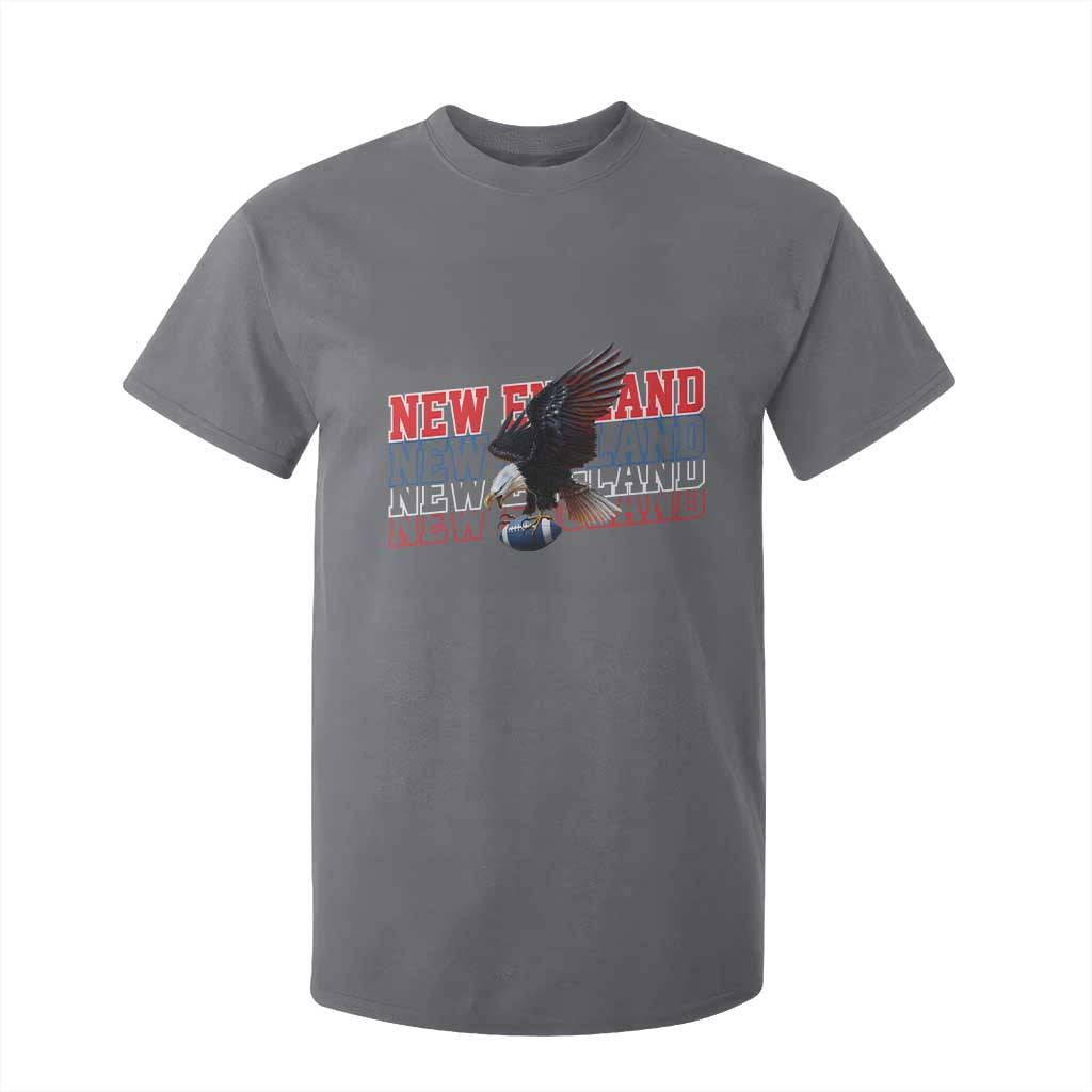 Vintage NE Football Fan T Shirt For Kid Game Day Lover Gift TS12 Charcoal Print Your Wear