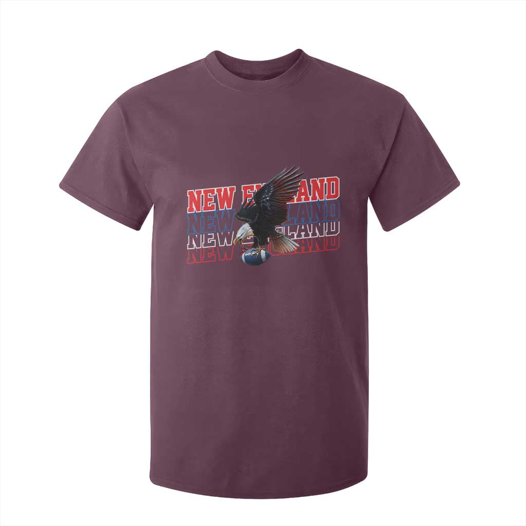 Vintage NE Football Fan T Shirt For Kid Game Day Lover Gift TS12 Maroon Print Your Wear