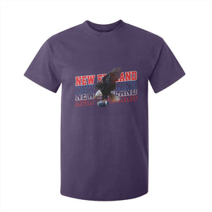 Vintage NE Football Fan T Shirt For Kid Game Day Lover Gift TS12 Purple Print Your Wear