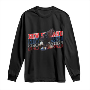 Vintage NE Football Fan Long Sleeve Shirt Game Day Lover Gift TS12 Black Print Your Wear