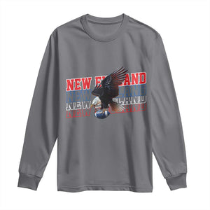 Vintage NE Football Fan Long Sleeve Shirt Game Day Lover Gift TS12 Charcoal Print Your Wear