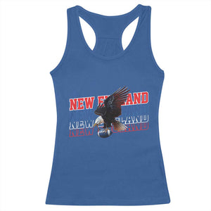 Vintage NE Football Fan Racerback Tank Top Game Day Lover Gift TS12 Royal Blue Print Your Wear