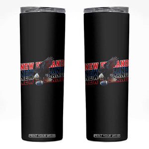 Vintage NE Football Fan Skinny Tumbler Game Day Lover Gift TS12 Black Print Your Wear