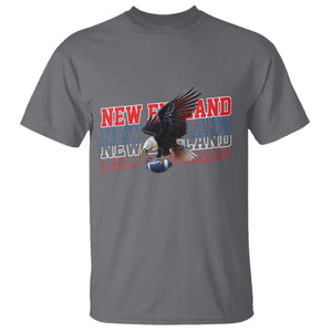 Vintage NE Football Fan T Shirt Game Day Lover Gift TS12 Charcoal Print Your Wear