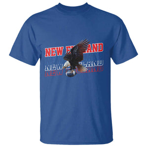 Vintage NE Football Fan T Shirt Game Day Lover Gift TS12 Royal Blue Print Your Wear