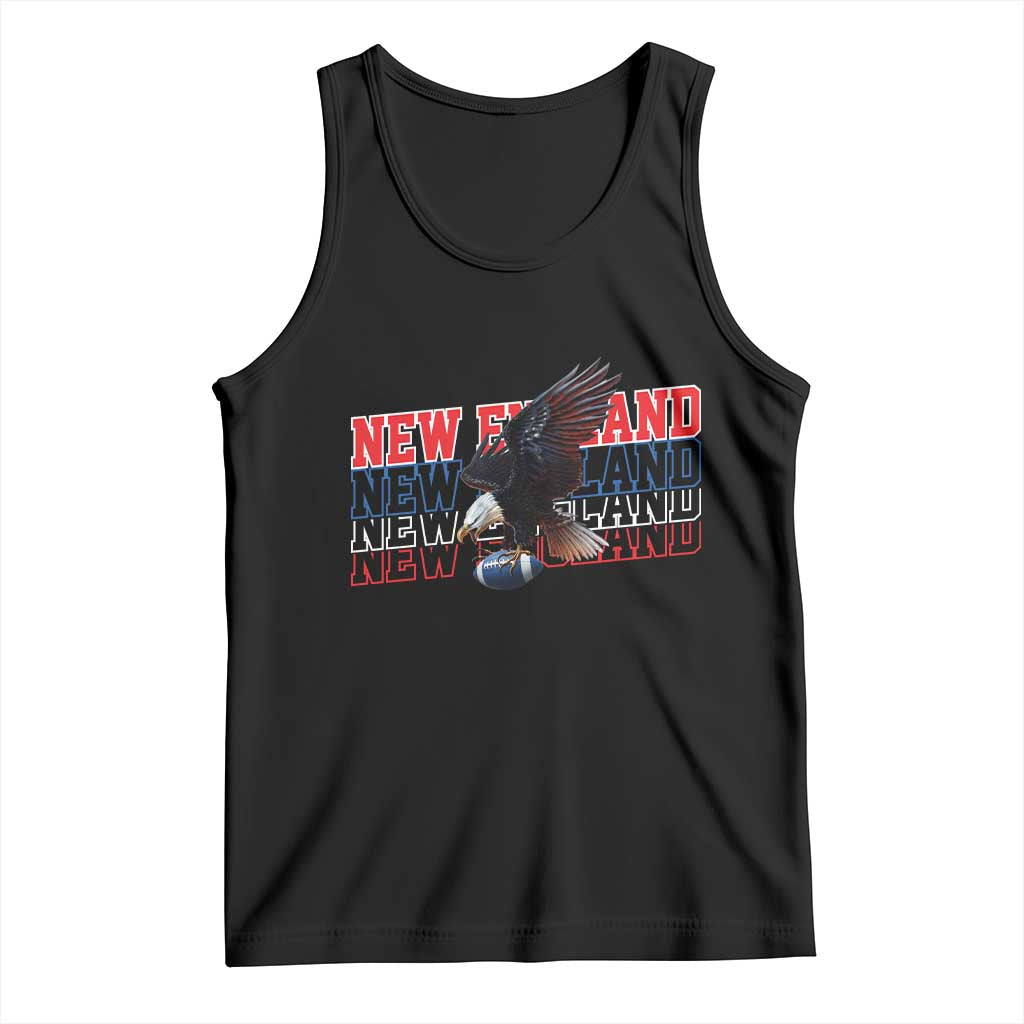 Vintage NE Football Fan Tank Top Game Day Lover Gift TS12 Black Print Your Wear