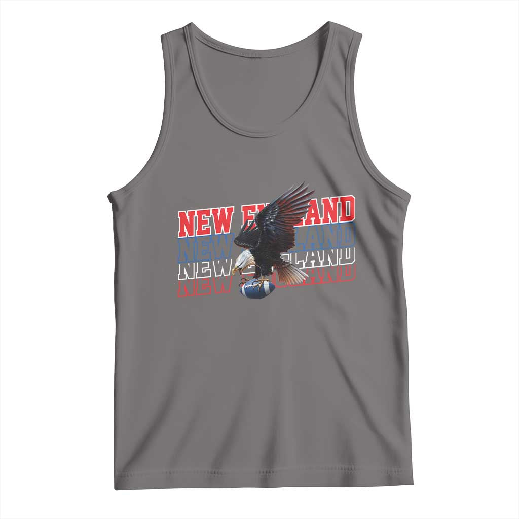 Vintage NE Football Fan Tank Top Game Day Lover Gift TS12 Deep Heather Print Your Wear
