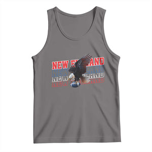 Vintage NE Football Fan Tank Top Game Day Lover Gift TS12 Deep Heather Print Your Wear