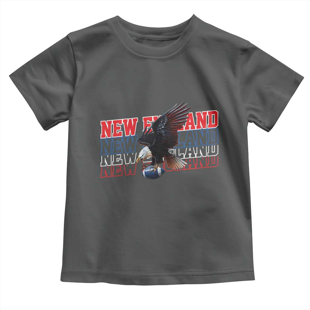 Vintage NE Football Fan Toddler T Shirt Game Day Lover Gift TS12 Dark Heather Print Your Wear