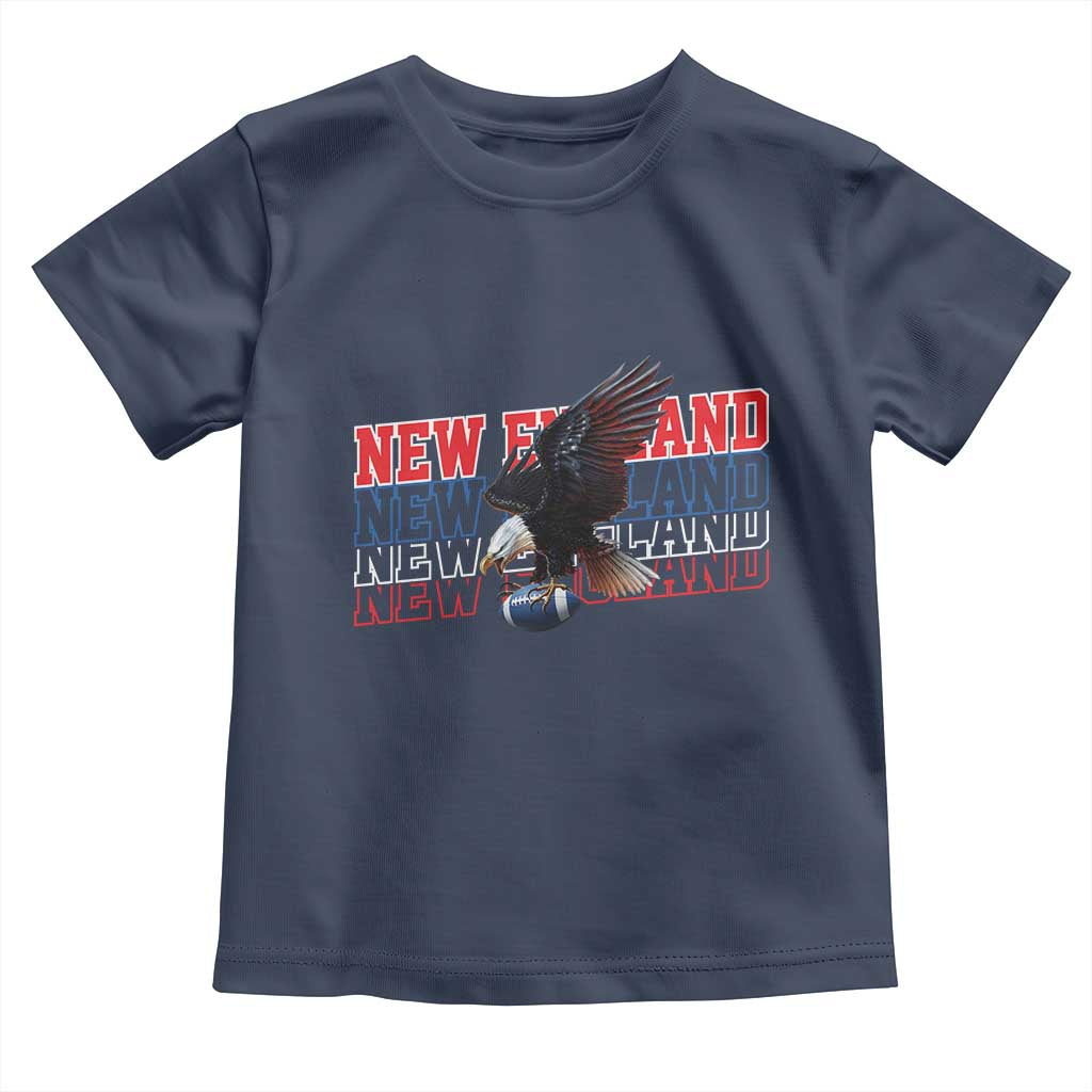 Vintage NE Football Fan Toddler T Shirt Game Day Lover Gift TS12 Navy Print Your Wear