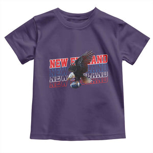 Vintage NE Football Fan Toddler T Shirt Game Day Lover Gift TS12 Purple Print Your Wear