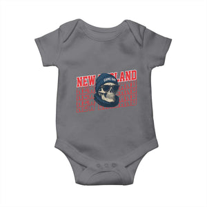 Gothic NE Football Fan Baby Onesie Game Day Lover Gift TS12 Charcoal Print Your Wear