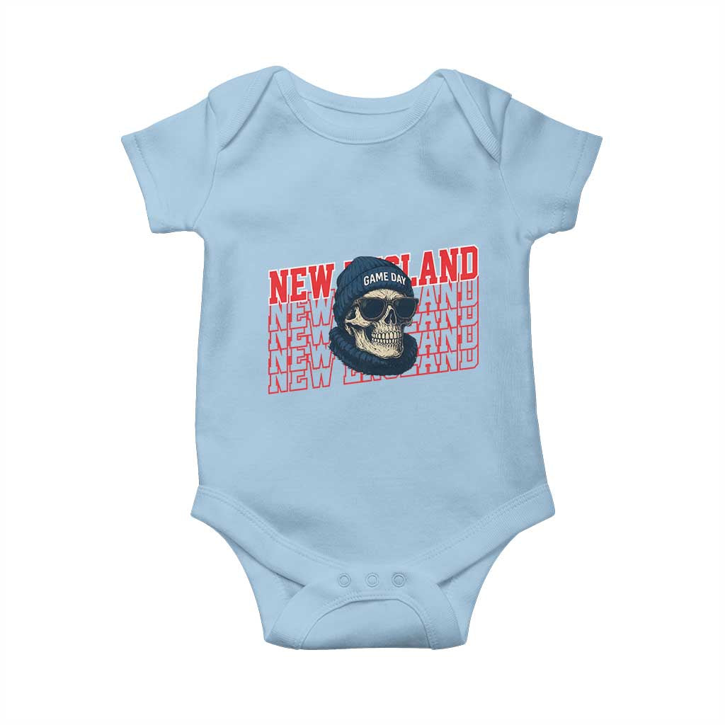 Gothic NE Football Fan Baby Onesie Game Day Lover Gift TS12 Light Blue Print Your Wear