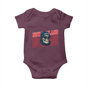 Gothic NE Football Fan Baby Onesie Game Day Lover Gift TS12 Maroon Print Your Wear