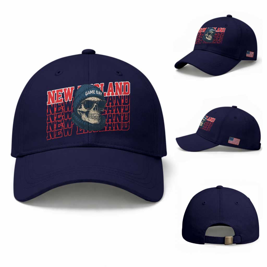Gothic NE Football Fan Baseball Cap Game Day Lover Gift TS12 Baseball Cap Universal Fit Dark Blue Print Your Wear