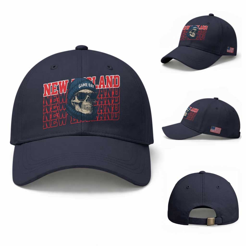Gothic NE Football Fan Baseball Cap Game Day Lover Gift TS12 Baseball Cap Universal Fit Navy Print Your Wear