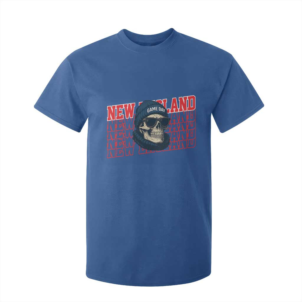 Gothic NE Football Fan T Shirt For Kid Game Day Lover Gift TS12 Royal Blue Print Your Wear