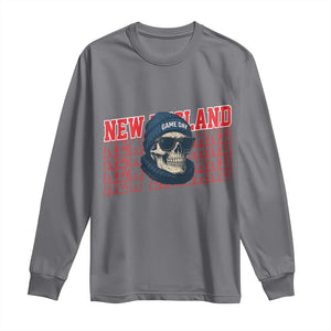 Gothic NE Football Fan Long Sleeve Shirt Game Day Lover Gift TS12 Charcoal Print Your Wear