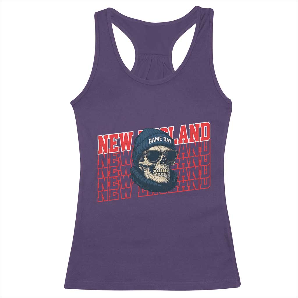 Gothic NE Football Fan Racerback Tank Top Game Day Lover Gift TS12 Purple Print Your Wear