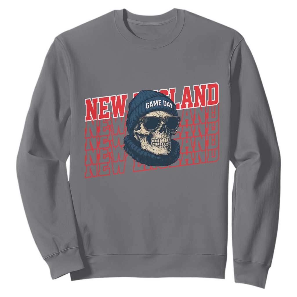 Gothic NE Football Fan Sweatshirt Game Day Lover Gift TS12 Charcoal Print Your Wear