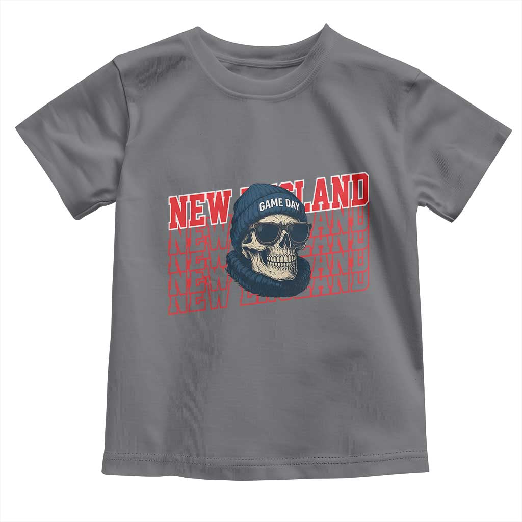 Gothic NE Football Fan Toddler T Shirt Game Day Lover Gift TS12 Charcoal Print Your Wear