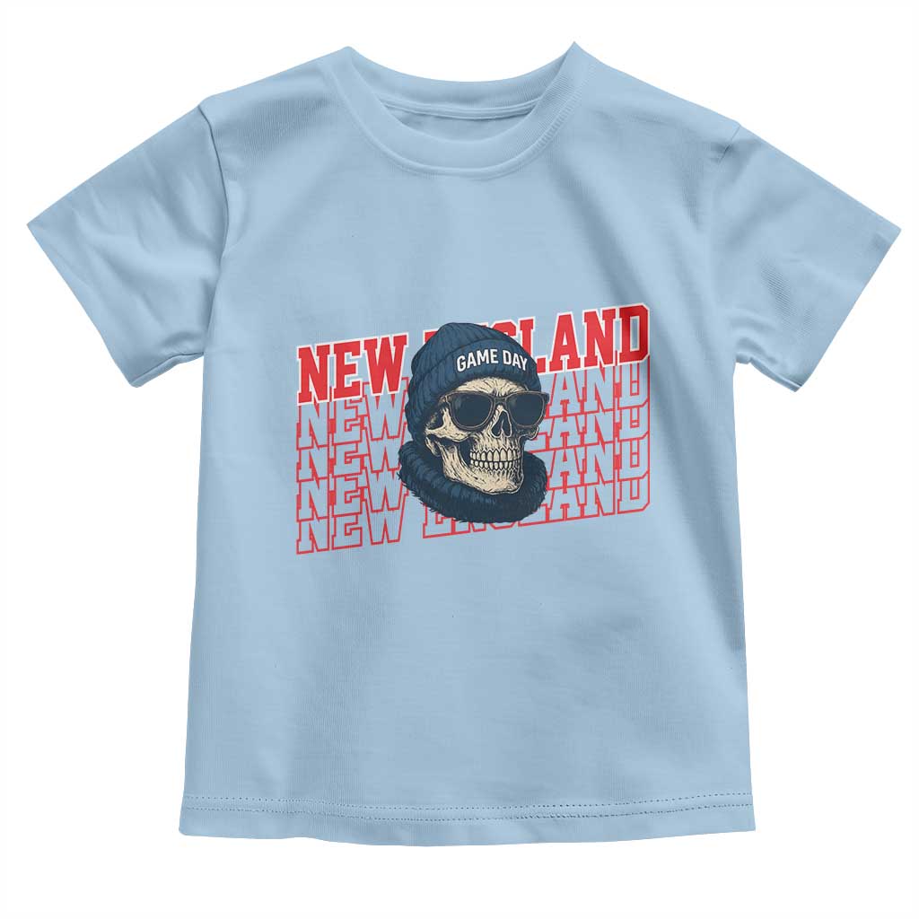 Gothic NE Football Fan Toddler T Shirt Game Day Lover Gift TS12 Light Blue Print Your Wear