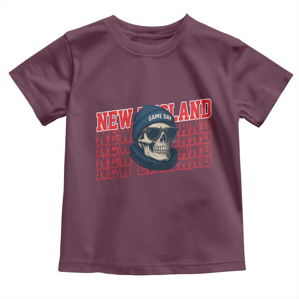 Gothic NE Football Fan Toddler T Shirt Game Day Lover Gift TS12 Maroon Print Your Wear
