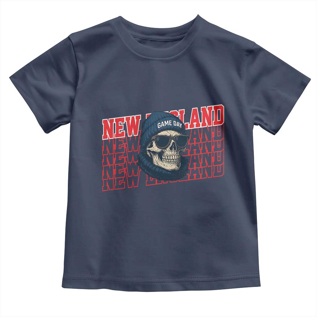Gothic NE Football Fan Toddler T Shirt Game Day Lover Gift TS12 Navy Print Your Wear
