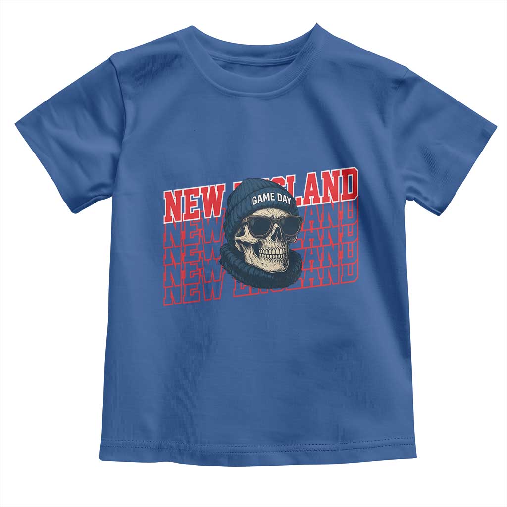 Gothic NE Football Fan Toddler T Shirt Game Day Lover Gift TS12 Royal Blue Print Your Wear