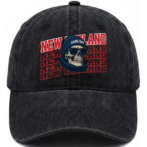 Gothic NE Football Fan Washed Cotton Baseball Cap Game Day Lover Gift TS12 Print Your Wear