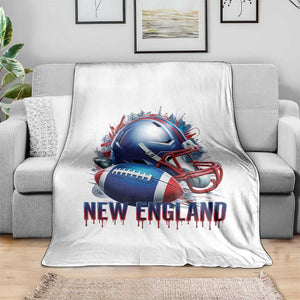 NE Football Spirit Throw Blanket Game Day Sports Fan Gift TS12 Print Your Wear
