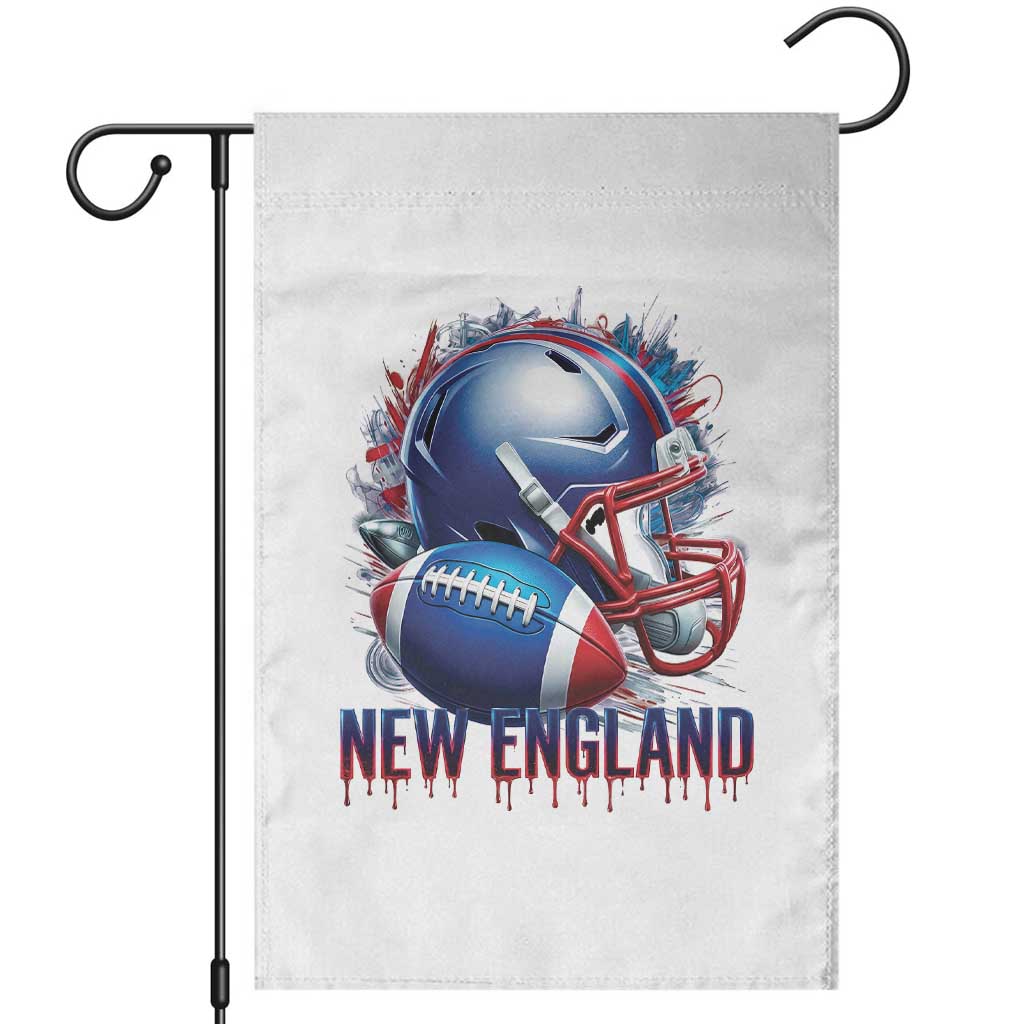 NE Football Spirit Garden Flag Game Day Sports Fan Gift TS12 White Print Your Wear
