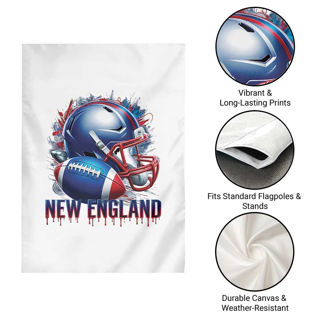 NE Football Spirit Garden Flag Game Day Sports Fan Gift TS12 Print Your Wear