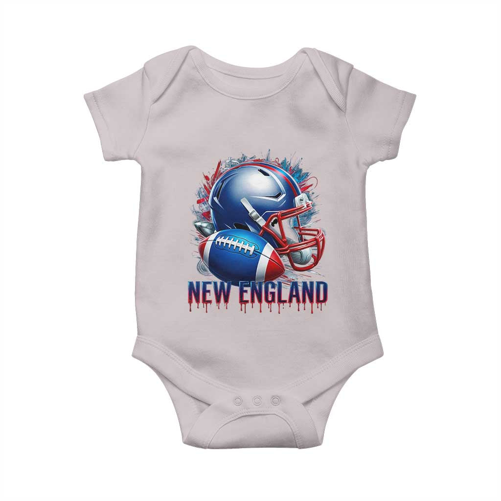 NE Football Spirit Baby Onesie Game Day Sports Fan Gift TS12 Ice Gray Print Your Wear